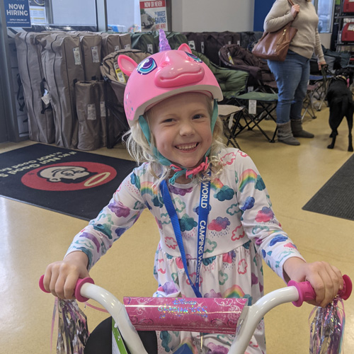 Girl on Bike